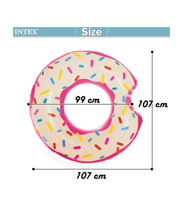 INTEX - Flotador recreativo inflable dona 107 cm