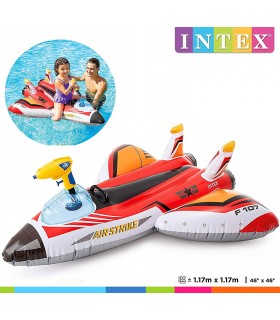 INTEX - Flotador inflable Avion con pistola de agua