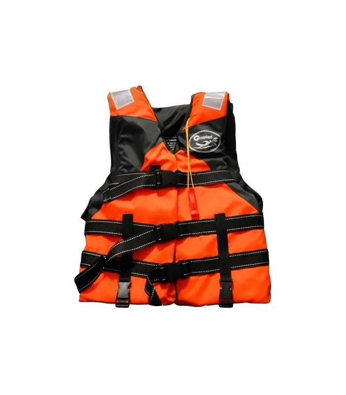 Chaleco Salvavidas con silbato  Gravital sin cuello Naranja