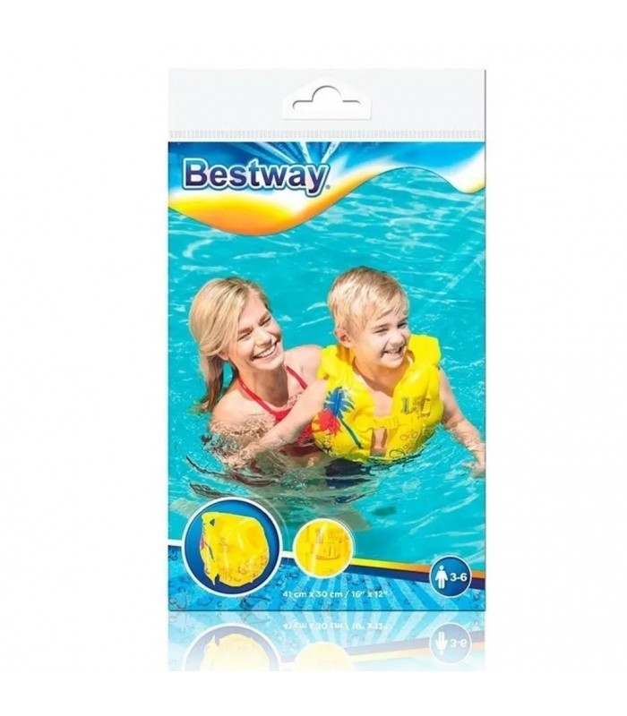 Bestway - Chaleco Inflable Estampado Tropical
