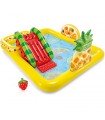 Intex Piscina inflable con  Centro de juegos frutas con tobogán y pulverizador