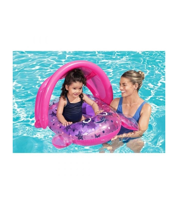 Bestway - Flotador inflable infantil cangrejo con techo
