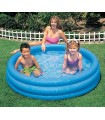 INTEX - Piscina inflable circular celeste 3 anillos 168 x 38 CM