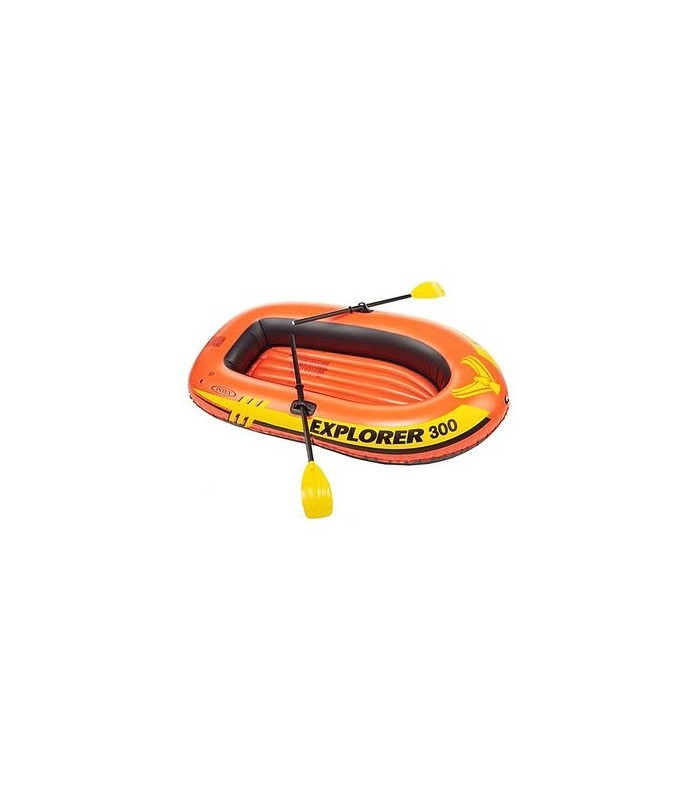 Intex - Bote inflable modelo Explorer Capacidad 186 kg con inflador y remos
