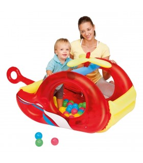 Bestway - Piscina de Bolas Inflable Helicóptero 132x79x68 cm