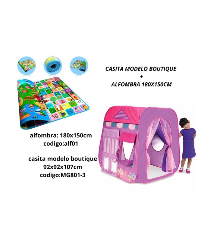 CASITA MODELO BOUTIQUE LILA +  ALFOMBRA 180X150CM