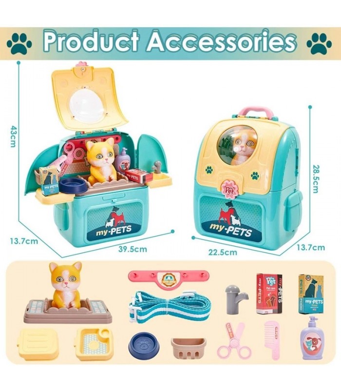 MOCHILA SET DE MASCOTAS MY-PETS