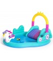 Piscina Para Niños Incluye Tobogan Inflable Capacidad 220 L - 2.74 M X 1.98 M X 1.37 M