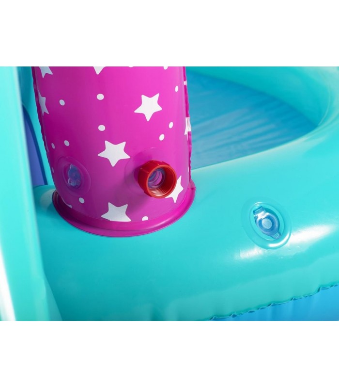 Piscina Para Niños Incluye Tobogan Inflable Capacidad 220 L - 2.74 M X 1.98 M X 1.37 M
