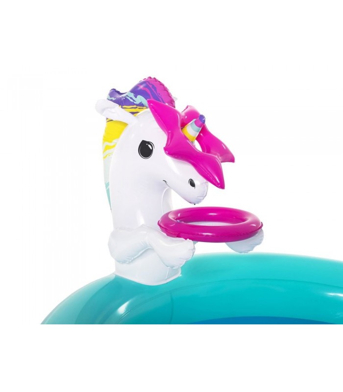 Piscina Para Niños Incluye Tobogan Inflable Capacidad 220 L - 2.74 M X 1.98 M X 1.37 M
