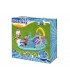 Piscina Para Niños Incluye Tobogan Inflable Capacidad 220 L - 2.74 M X 1.98 M X 1.37 M
