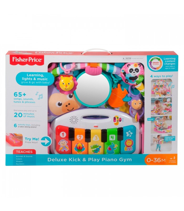 Fisher Price Gimnasio Deluxe Piano Pataditas Rosa
