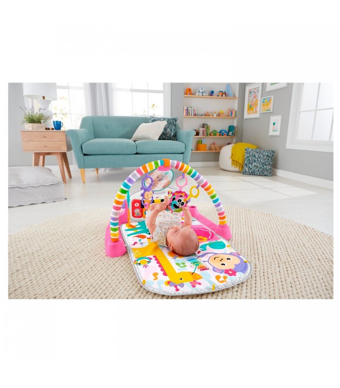 Fisher Price Gimnasio Deluxe Piano Pataditas Rosa