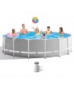 Intex - Piscina Redonda 457x122cm Con escalera, cobertor y bomba de filtrado