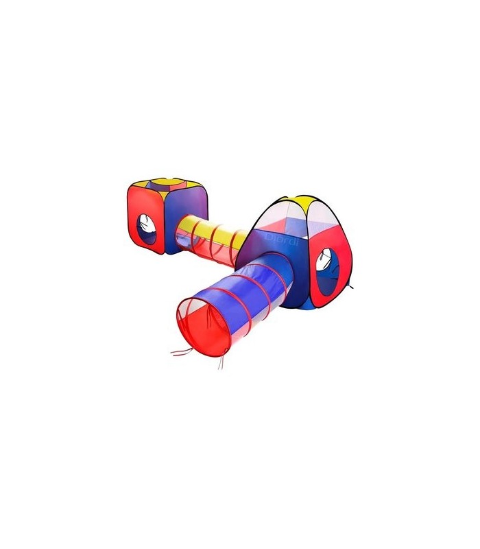 Carpa Circuito 4 En 1 Doble Túnel Juego Para Niños Unisex