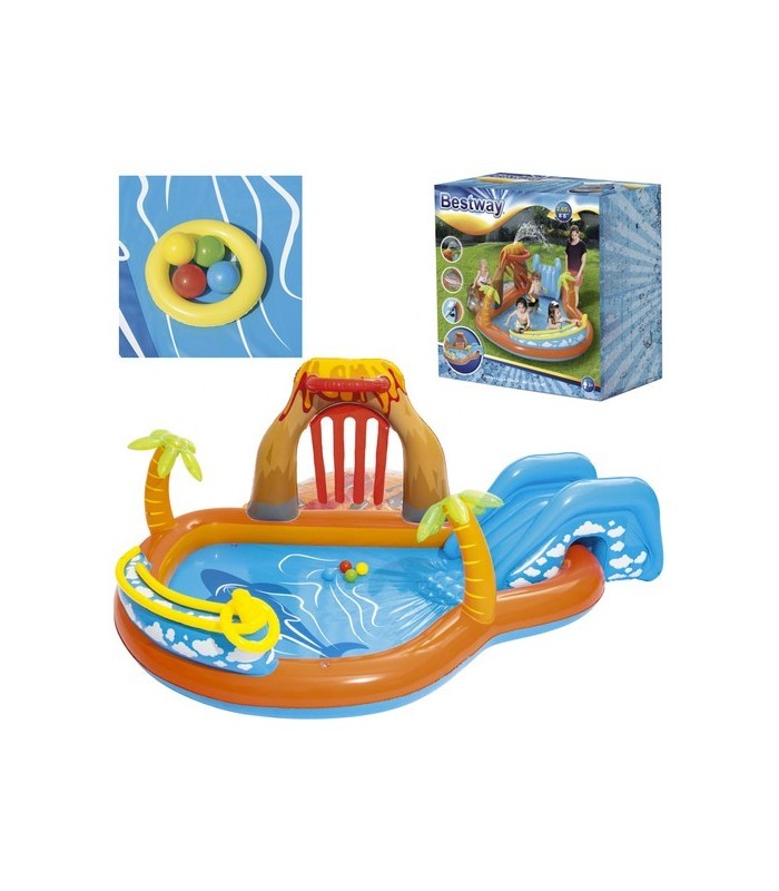 Piscina Centro De Juegos Acuático Lava Lagoon Bestway