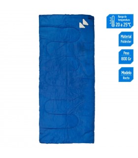 Klimber Bolsa de dormir Recto Azul 180x75cm