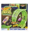 Pista Hot Wheels Reto Giro 360 Glow In The Dark