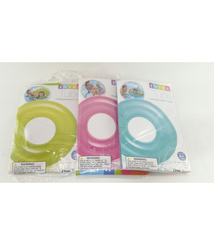 Intex Salvavidas de Aro trasnsparente 76 cm