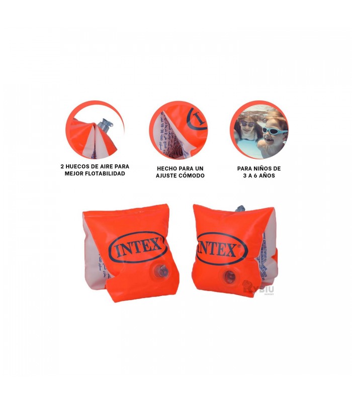 Bracero naranja intex para niños de 3 - 6  años
