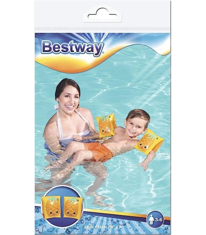 FLOTADOR DE BRAZO 23CM X 15CM PIÑA - FRESA - BESTWAY