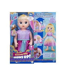 La princesa Ellie de Baby Alive crece Muñeca Pelo Rubio