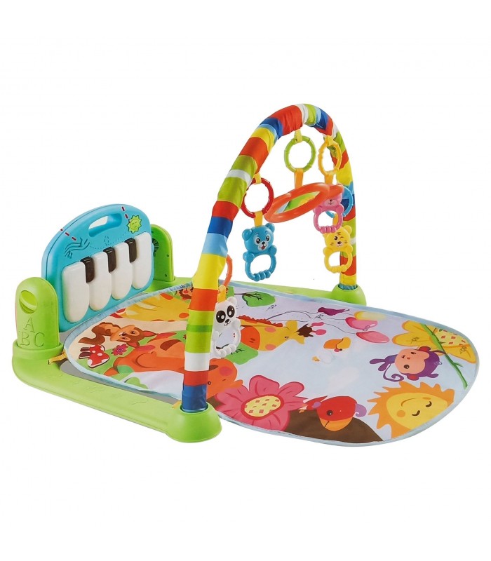 Gimnasio de Bebe con Piano Para Patear Verde