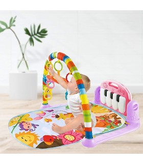 Gimnasio de Bebe con Piano Para Patear Rosado