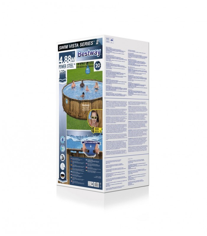 Piscina 488X122M Power Steel Bestway