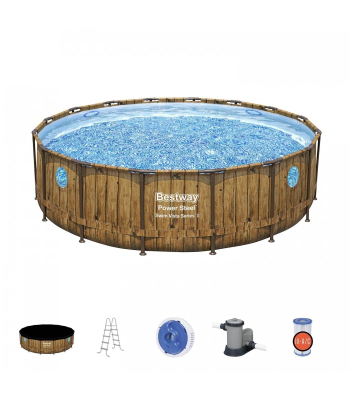 Piscina 488X122M Power Steel Bestway