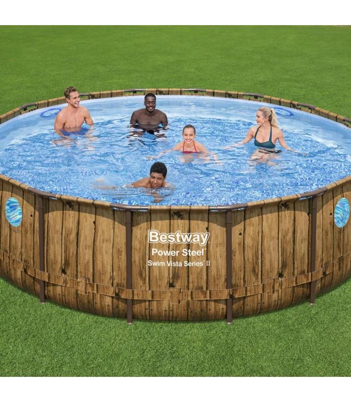 Piscina 488X122M Power Steel Bestway