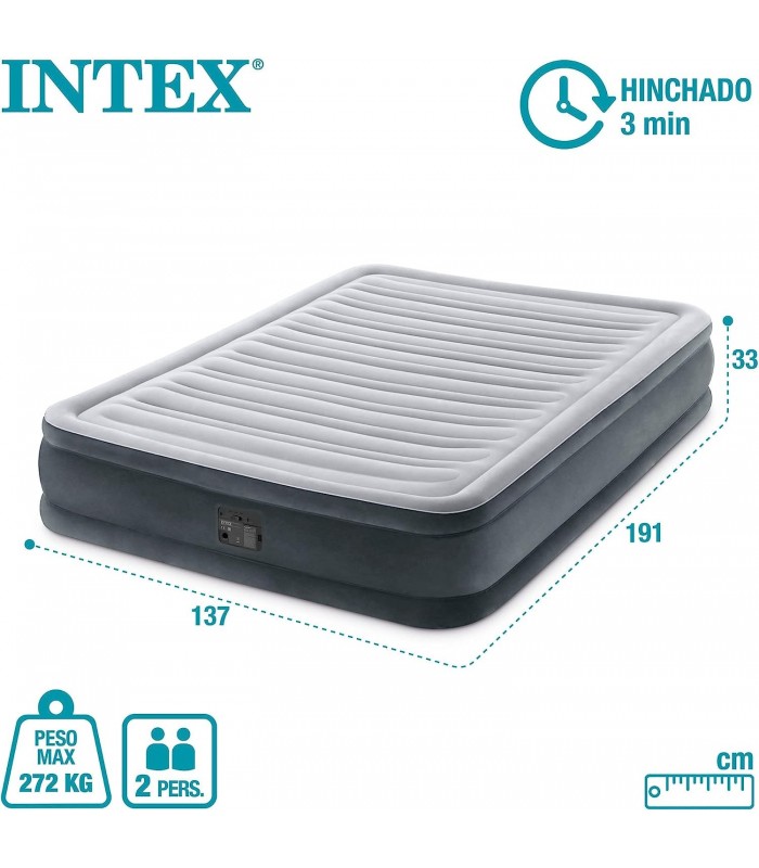 COLCHÓN INTEX DURA-BEAM DELUXE CON BOMBA INTEGRADA