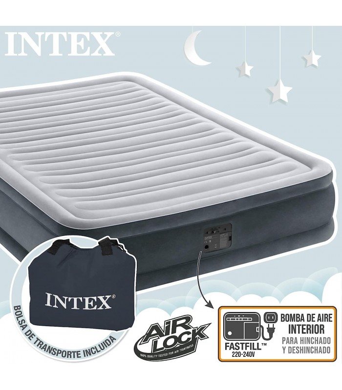 COLCHÓN INTEX DURA-BEAM DELUXE CON BOMBA INTEGRADA