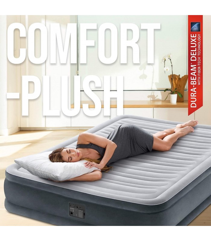 COLCHÓN INTEX DURA-BEAM DELUXE CON BOMBA INTEGRADA