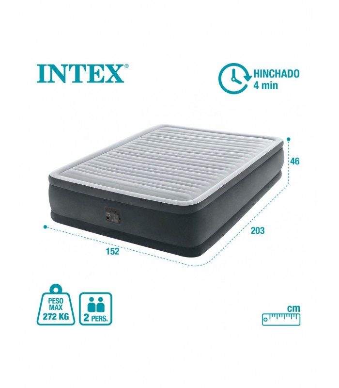 El colchón hinchable más vendido es de Intex: se infla en 4 minutos