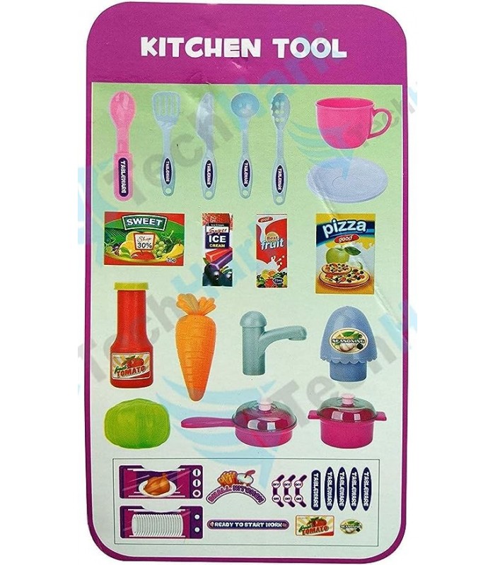 3en1 Little Chef Pequeño Gourmet Playset Niños Juguetes Rosa
