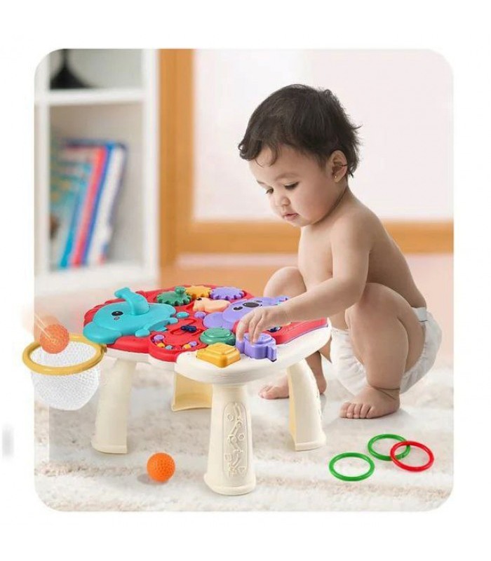 Mesa de música para bebé 3 en 1 Sonidos - Melodías - Luces