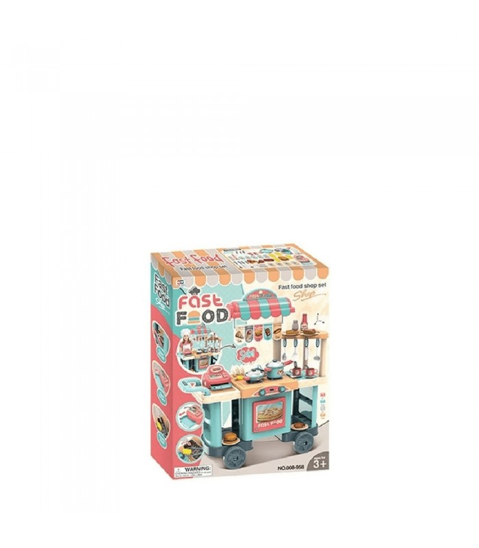 CARRITO DE COMIDA RÁPIDA JUGUETE  90.5cm Alt