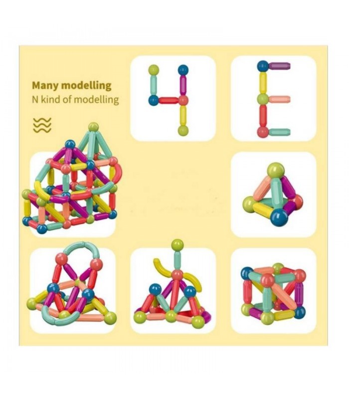 Bloques de construcción magneticos - 164 Pcs