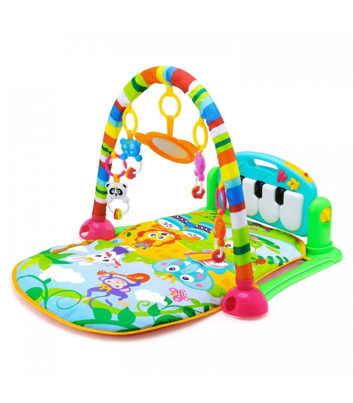 Gimnasio de Bebe con Piano Para Patear Verde