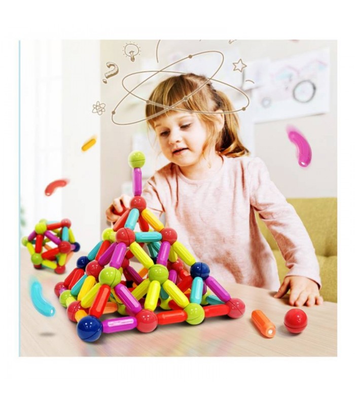 Bloques de construcción magneticos - 72 Pcs