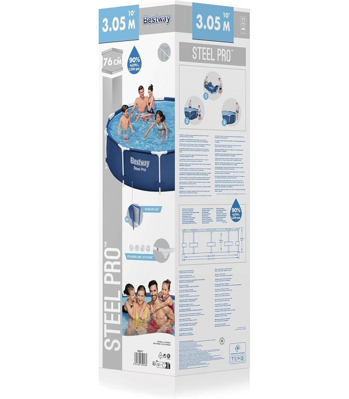 PISCINA ESTRUCTURAL STEEL PRO 305X76CM
