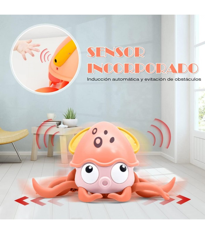 PULPO BAILARIN RECARGABLE CON SENSOR DE MOVIMIENTO