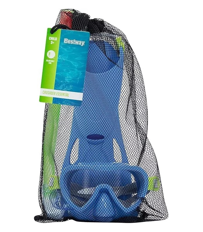 BESTWAY - Set de buceo infantil completo,  snorkel  3 años+(24-27)