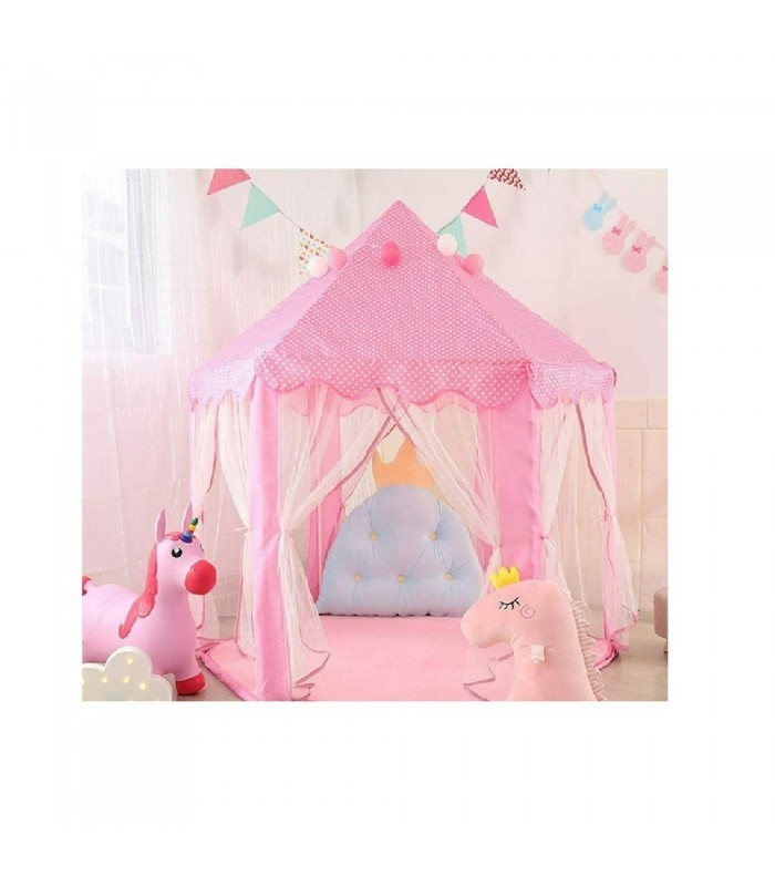 Carpa Castillo Princesa Con Luces Modelo Tul