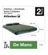 Colchón Inflable 2 Plazas Klimber Verde + Almohadas + Inflador