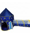 Castillo Carpa modelo  Cohete color  Azul  Armable, para Niños