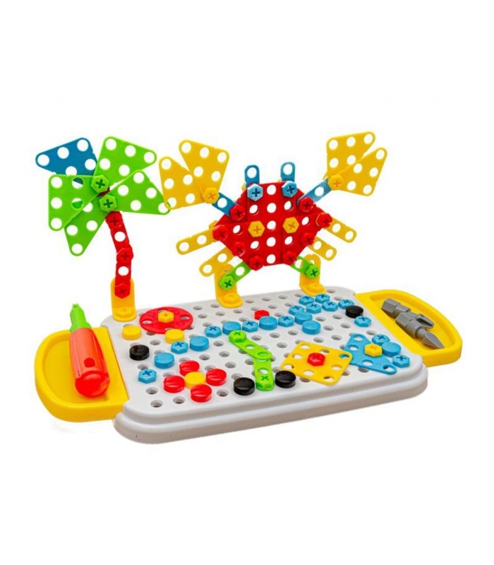 PUZZLE MOSAICO CREATIVO CON DESTORNILLADOR  258 PCS