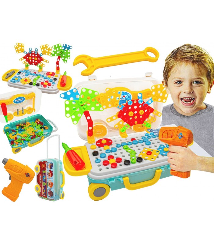 PUZZLE MOSAICO CREATIVO CON DESTORNILLADOR  258 PCS
