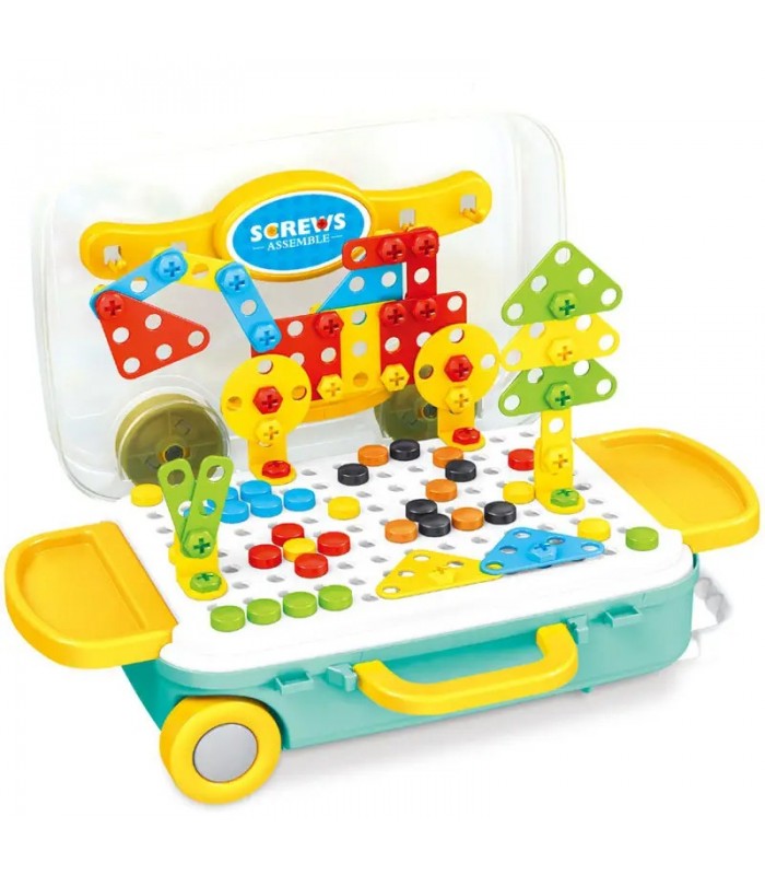 PUZZLE MOSAICO CREATIVO CON DESTORNILLADOR  258 PCS